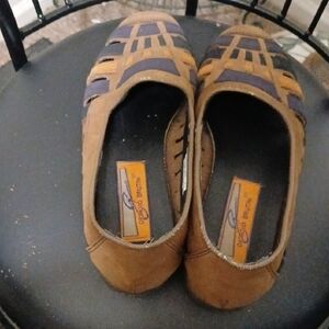 Giorgio Brutini Brown and Navy Slip-On Loafers